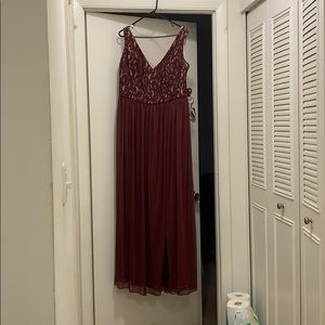 Wine colored dress